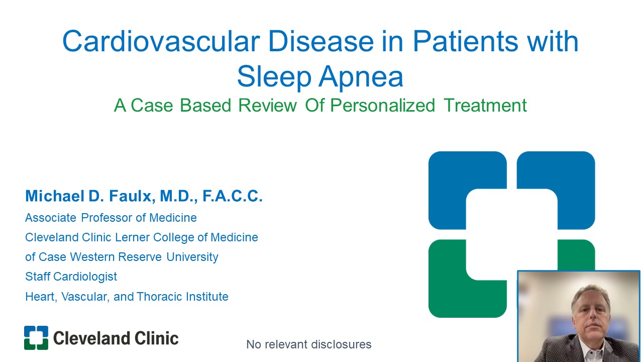 Management of Cardiovascular Disease in Patients with Sleep Apnea: A Case-Based Review of Personalized Treatment