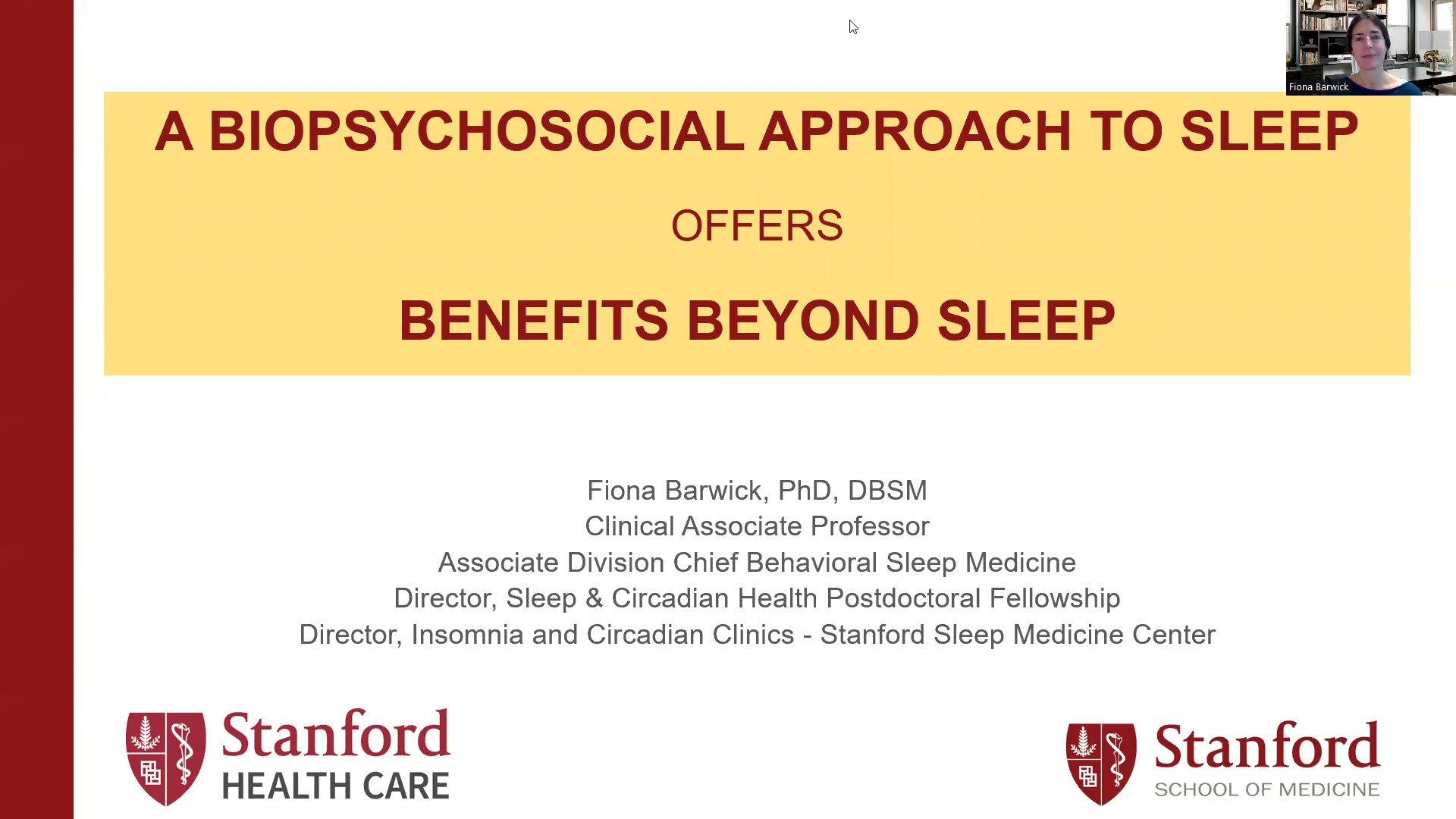 A Biopsychosocial Approach to Sleep Offers Pathways Beyond Sleep